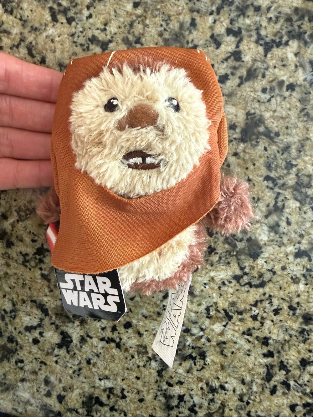Star Wars Ewok Plush - Brown and Cream Hooded Toy